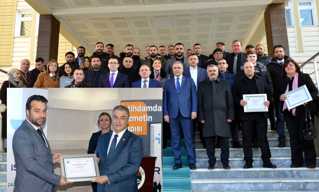 İSTİHDAMA KATKI SAĞLAYAN FİRMALARA TEŞEKKÜR BELGESİ VERİLDİ