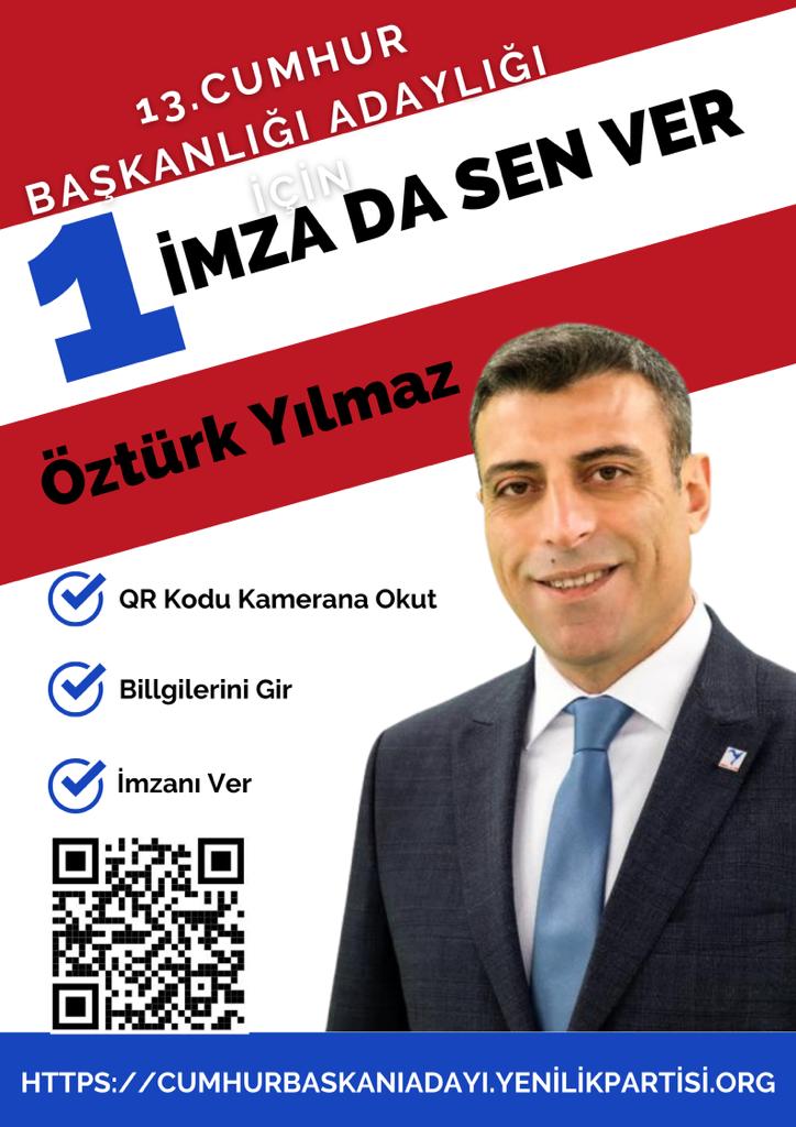ÖZTÜRK YILMAZ’DAN YSK’YA FLAŞ BAŞVURU!