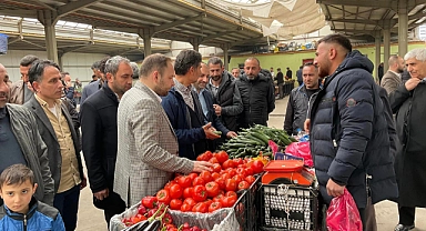 AK PARTİ MİLLETVEKİLİ ADAYLARI HALK PAZARINDA