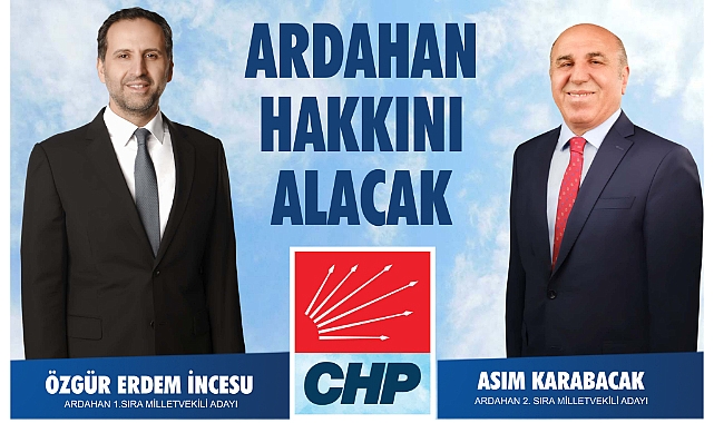 ARDAHAN CHP, MİLLETVEKİLİ ADAYLARINI KARŞILIYOR