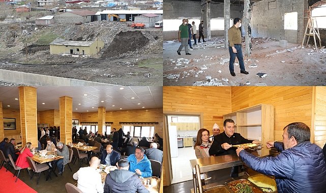 HALKI DÜŞÜNEN BAŞKAN DEMİR, LOKANTA AÇTI