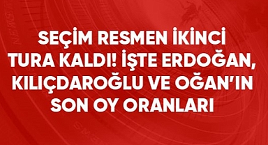 CUMHURBAŞKANLIĞI SEÇİMİ İKİNCİ TURA KALDI!
