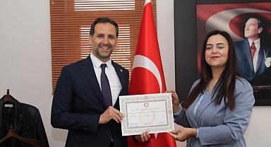 MİLLETVEKİLİ İNCESU MAZBATASINI ALDI
