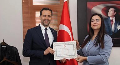 MİLLETVEKİLİ İNCESU MAZBATASINI ALDI