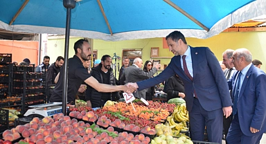 MİLLETVEKİLİ İNCESU PARTİSİNE DESTEK İÇİN SAHADA