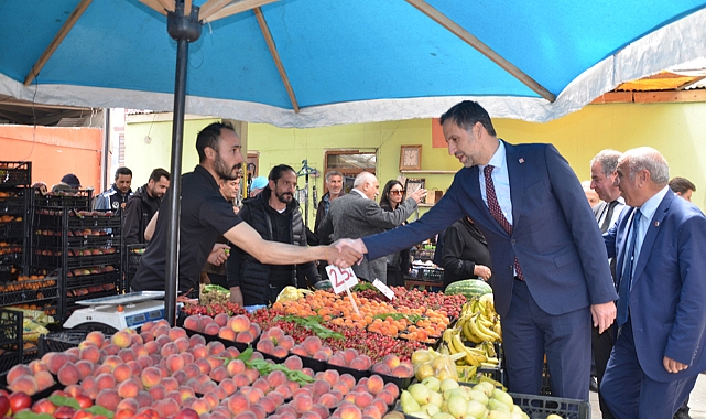 MİLLETVEKİLİ İNCESU PARTİSİNE DESTEK İÇİN SAHADA