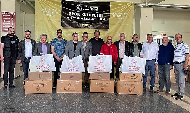 Amatör sporculara malzeme desteği