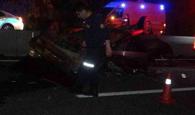 Ardahan'da trafik kazası: 1 ölü 2 yaralı