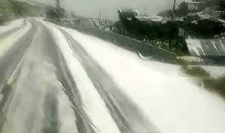 Haziran ayında her yer beyaza büründü