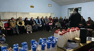 Kadın üreticilere süt hijyeni eğitimi devam ediyor