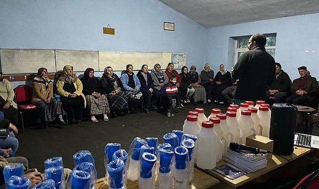 Kadın üreticilere süt hijyeni eğitimi devam ediyor