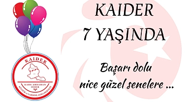KAIDER 7 yaşında