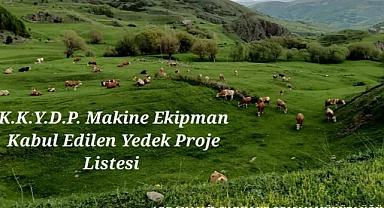 KIRSAL KALKINMA DESTEKLERİ YEDEK LİSTEDEN HAK KAZANANLARIN SONUÇLARI AÇIKLANDI