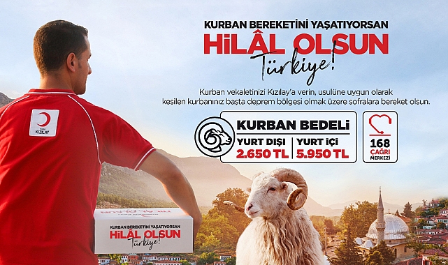 KIZILAY KURBAN VEKÂLETİ BEDELLERİNİ AÇIKLADI