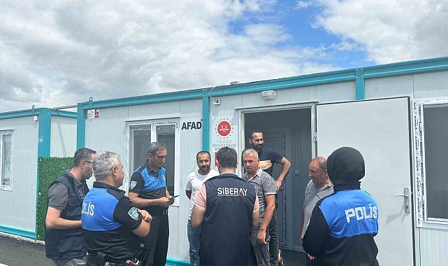 Konteynerde kalan depremzedeye siber suç uyarısı