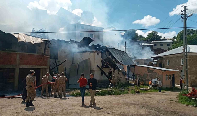 Pazaryolu'nda yangın paniği
