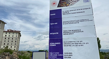 TOKİ yapım çalışmaları başladı