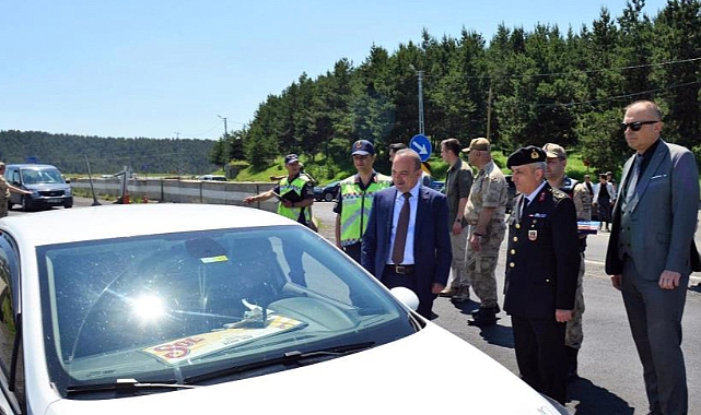 Vali Öner, yol kontrol noktalarını ziyaret etti
