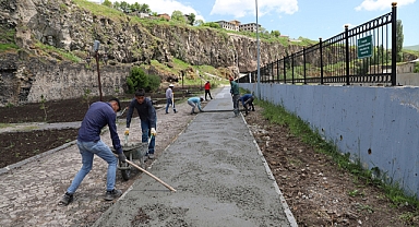 Ardahan’da 'bisiklet yolu' yapım çalışmaları tamamlanıyor
