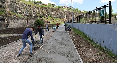 Ardahan’da 'bisiklet yolu' yapım çalışmaları tamamlanıyor