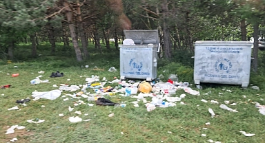Çıldır’da utandıran manzara: Çöplerini bırakıp gittiler