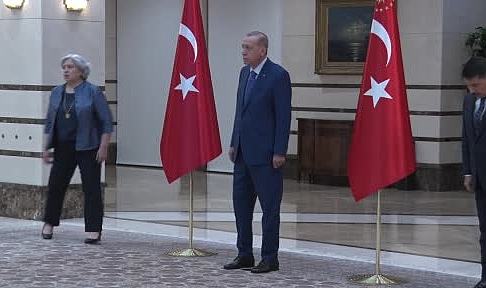 Cumhurbaşkanı Erdoğan, Cezayir Büyükelçisi Belani’yi kabul etti