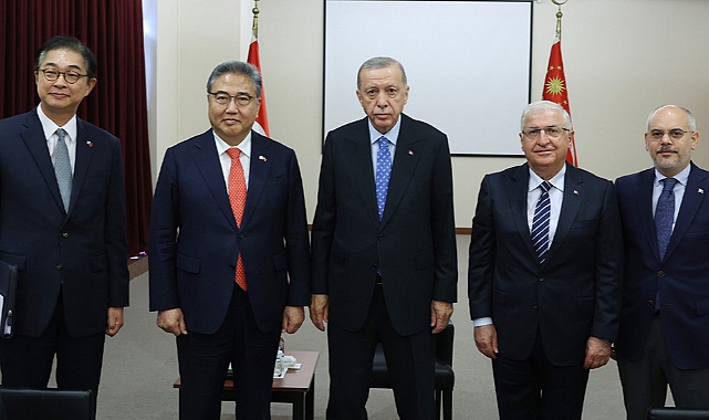 Cumhurbaşkanı Erdoğan Kore Dışişleri Bakanı Jin ile görüştü