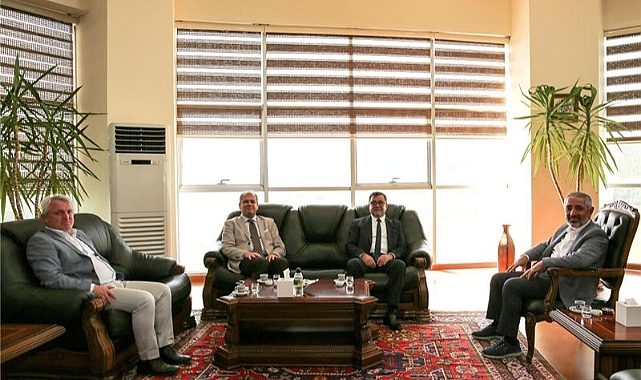 İçişleri Bakanlığı Müfettişleri Rektör Biber’i ziyaret etti