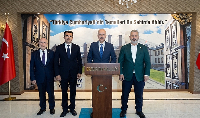 TBMM Başkanı Kurtulmuş Erzurum Valiliği’ni ziyaret etti