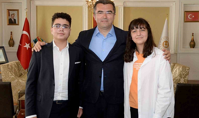 Vali, LGS şampiyonlarını kabul etti