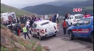Yayla festivali yolunda kaza!