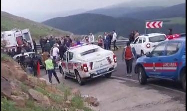 Yayla festivali yolunda kaza!