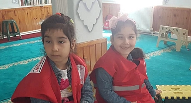 Ardahan’ın en minik Kızılay gönüllüleri