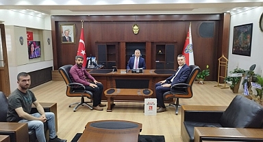 Başkan Çoban, yeni emniyet müdürü Şener’i ziyaret etti