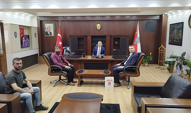 Başkan Çoban, yeni emniyet müdürü Şener’i ziyaret etti