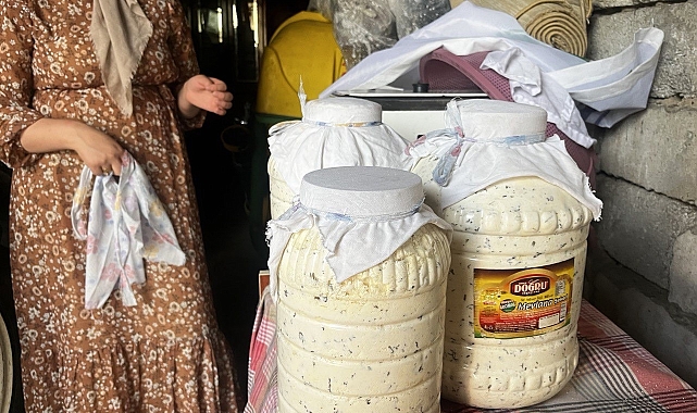 Doğal yollarla üretilen peynirler kışın tüketilmek üzere toprağa gömülüyor