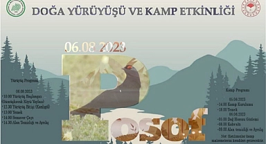 Doğaseverler çadırlarıyla kampa gitti