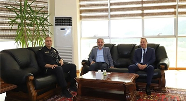 İl Emniyet Müdüründen Rektör’e veda ziyareti
