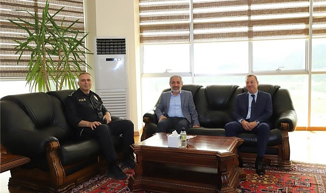 İl Emniyet Müdüründen Rektör’e veda ziyareti