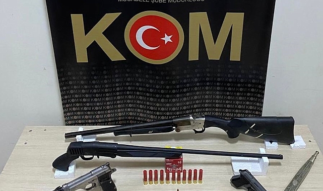 Kars'ta çok sayıda silah ele geçirildi