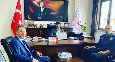Tayini çıkan Emniyet Müdürü, Sosyal Hizmetlere veda ziyaretine gitti