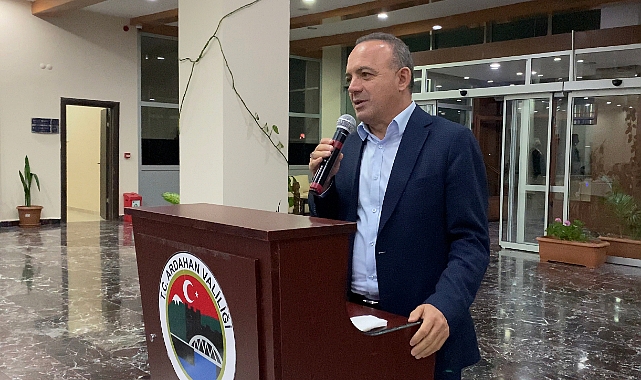 Vali Öner'den veda mesajı