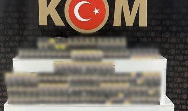 390 paket kaçak sigara ele geçirildi