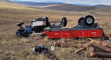 Ardahan’da traktör devrildi; 1 ölü