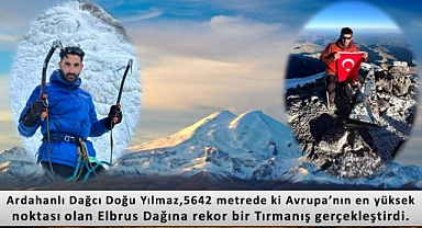 Ardahanlı Dağcı Yılmaz, Avrupa'nın zirvesinde