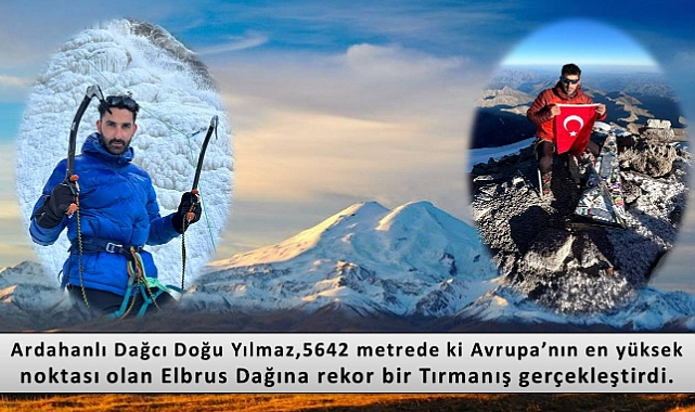 Ardahanlı Dağcı Yılmaz, Avrupa'nın zirvesinde