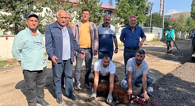 Çıldır’da asfalt çalışması dualarla başladı