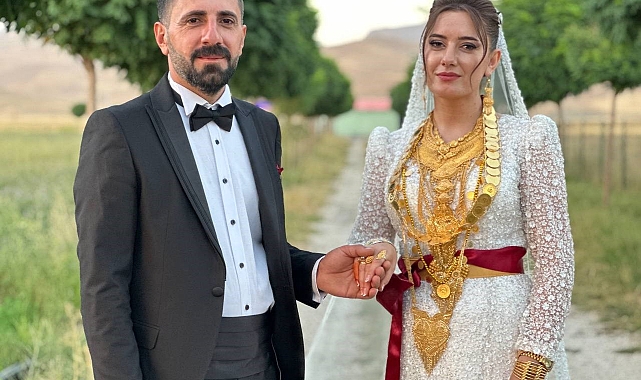 Geline kilolarca altın, damada ise 2 milyon TL takıldı