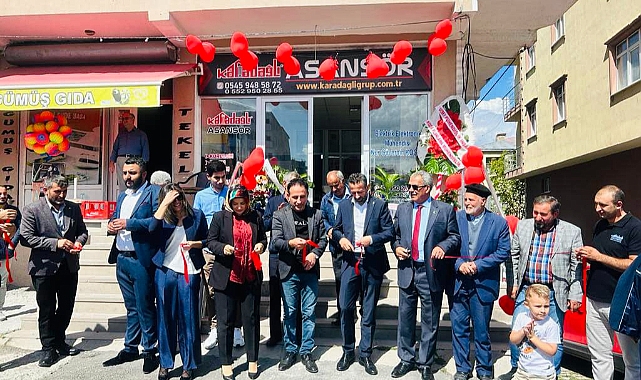 Karadağlı asansör törenle açıldı