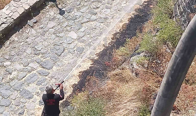 Kars'ta çıkan 2 ayrı anız yangını söndürüldü